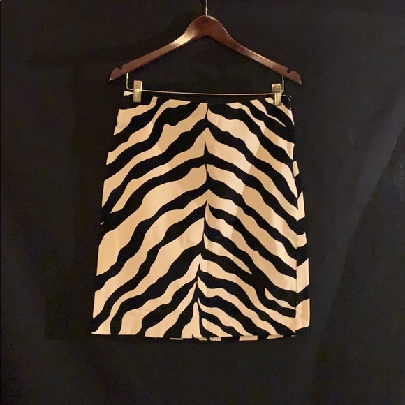 Isaac Mizrahi Zebra Print Pencil Skirt - Picture 1 of 3